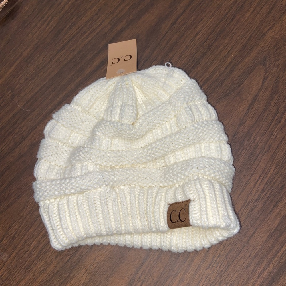 White beanie